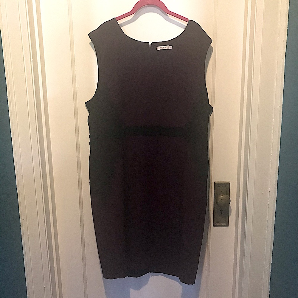 Dark purple dress with black lace detailing